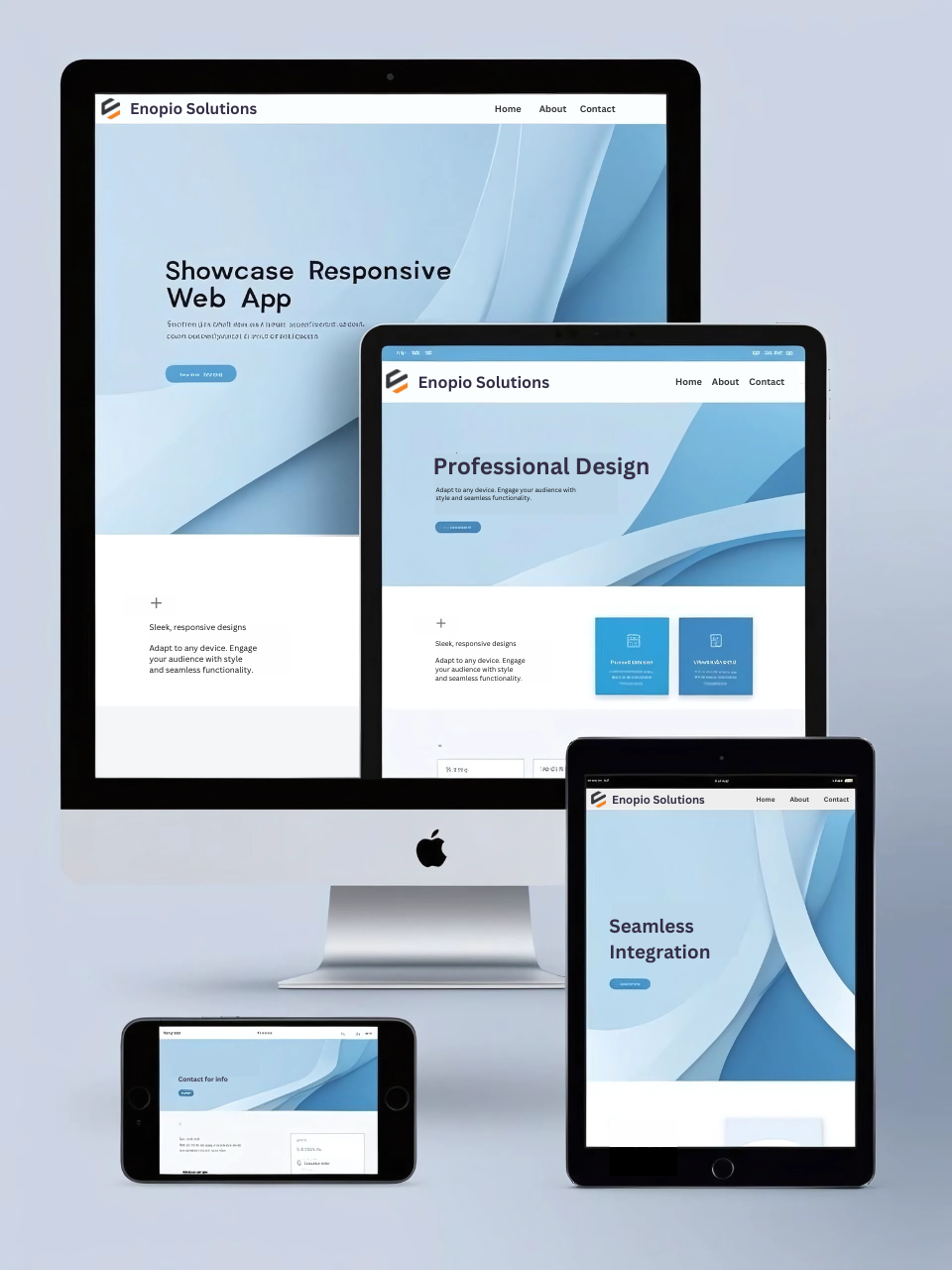 Enopio Solutions Responsive UI Mockup